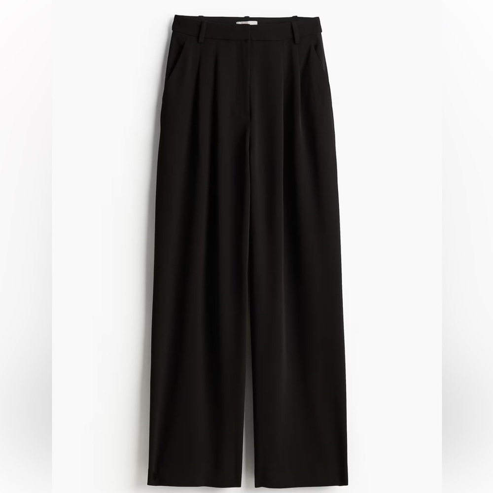 H&M Black Wide Leg Women's Pants